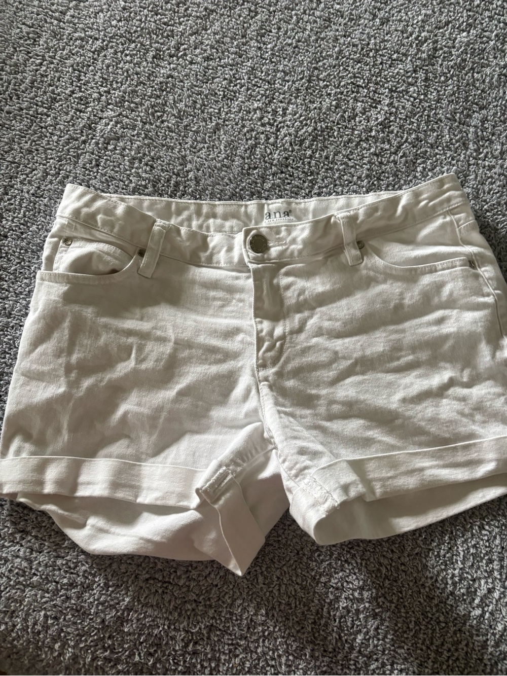 a.n.a Women's White Denim Jean Shorts